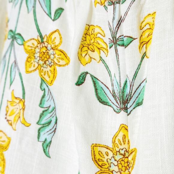 NEW Draper James Women’s Pants Resortwear Travelcore Coastal Floral Linen Sz L - Picture 6 of 10